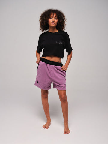 Pantalón corto polar - Morado