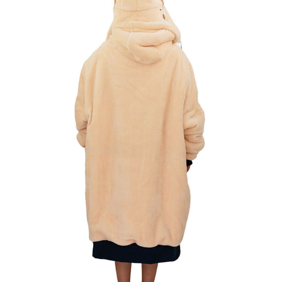 Plaid Poncho Junior - Dark Pink 6-14 years