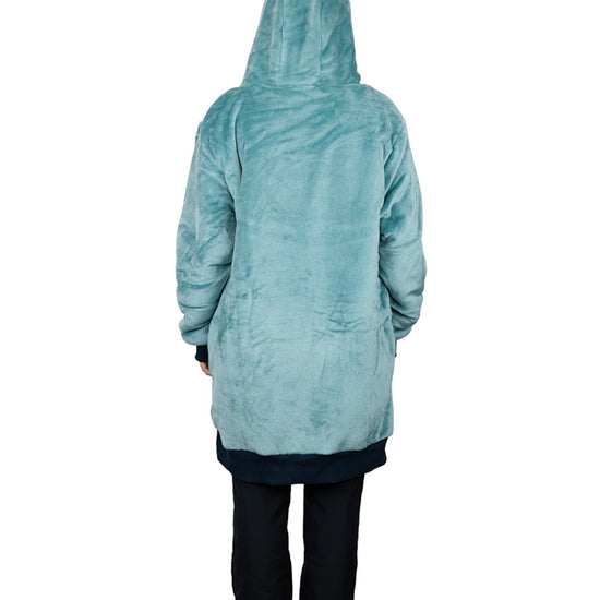 Poncho a cuadros - Azul Verde L/XL