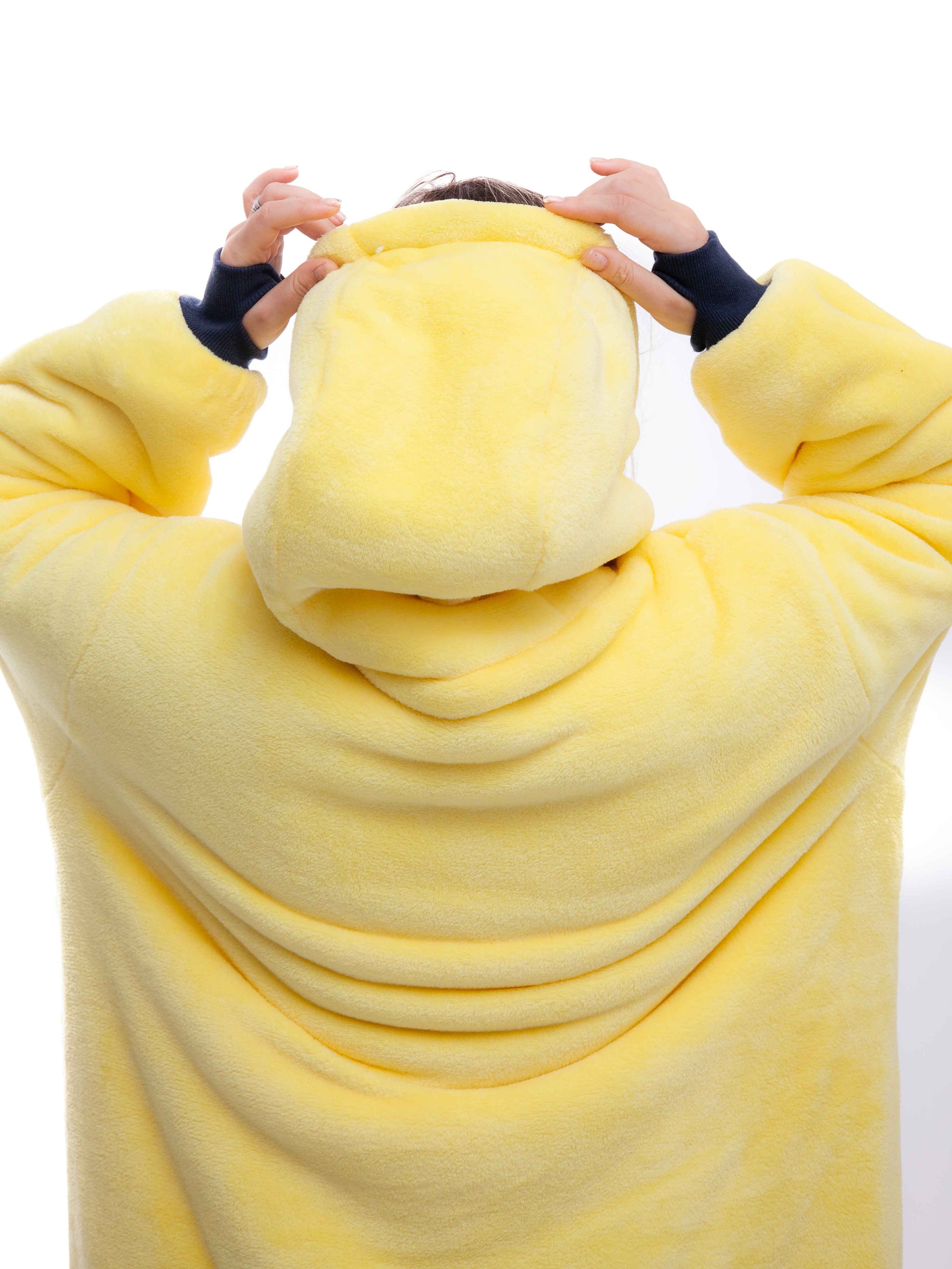 Geruite Poncho - Geel XS/S/M