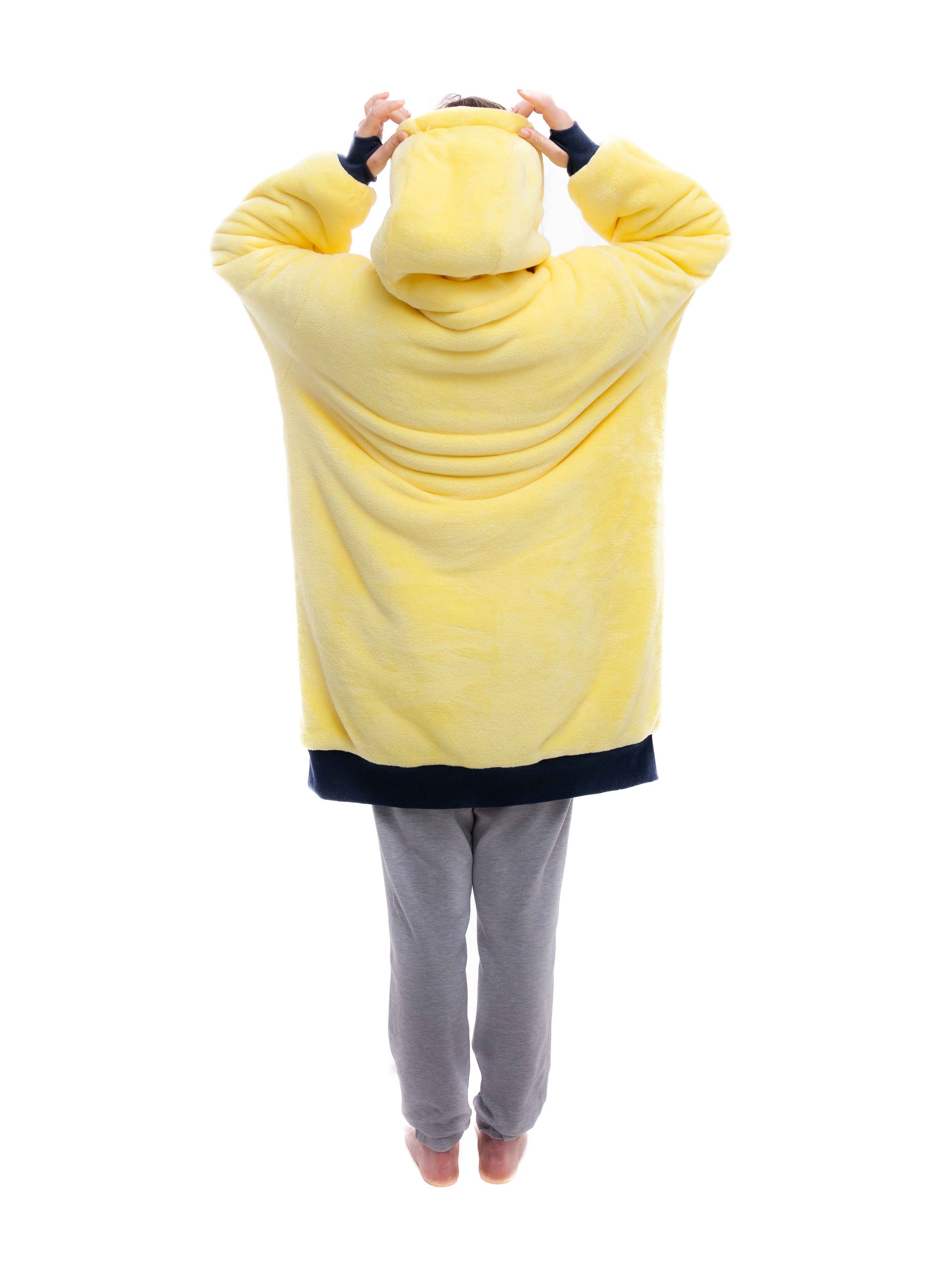 Geruite Poncho - Geel XS/S/M