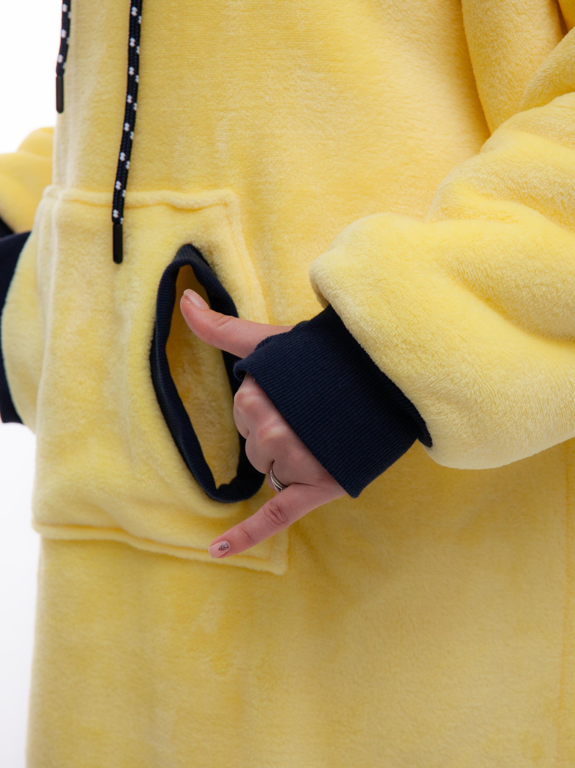 Geruite Poncho - Geel XS/S/M