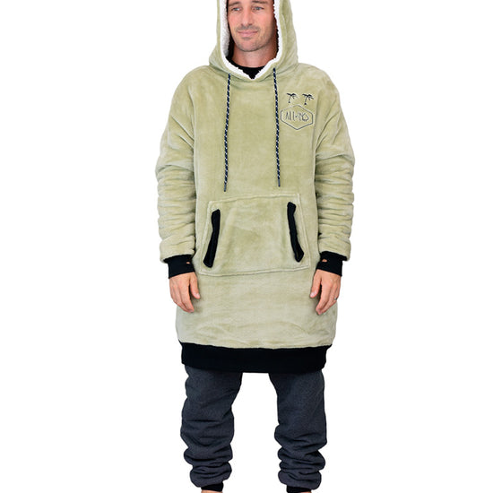 Geruite Poncho - Beige L/XL