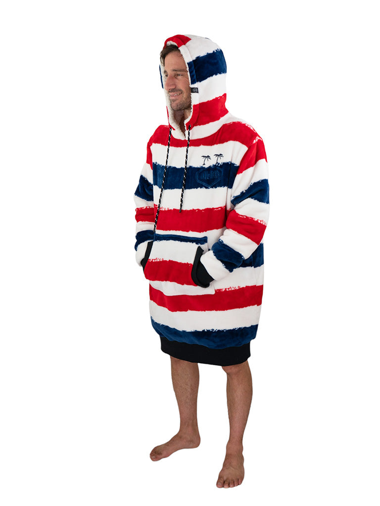 Geruite poncho - Hawaii L/XL