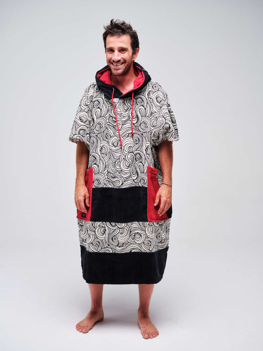 Volwassen V-snit poncho - Japans