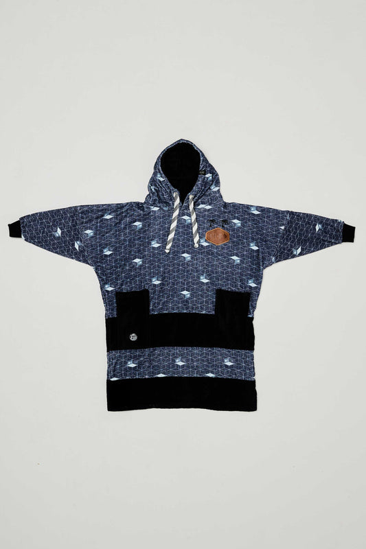 Junior Poncho met lange mouwen - Belettering 9-15 jaar