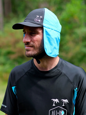 Surf cap - Black / Turquoise