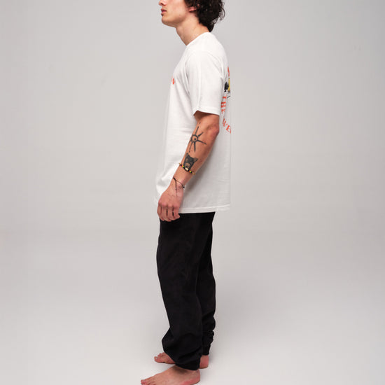 Camiseta - Bad Cat - Blanco L