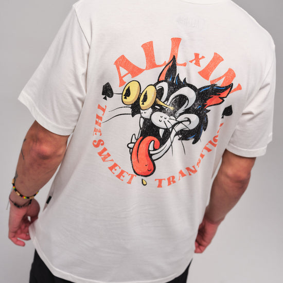 Camiseta - Bad Cat - Blanco L