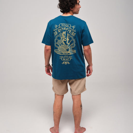 Camiseta - Compostella - Azul Coral L