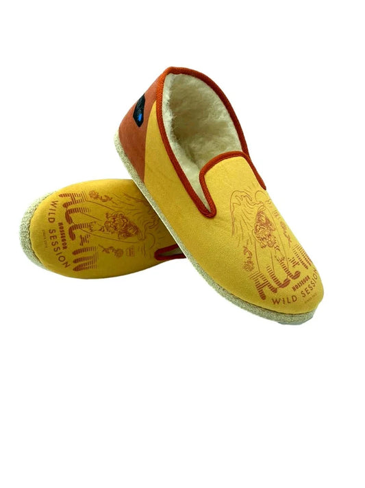 Chanclas Charentaise con estampado de tigre