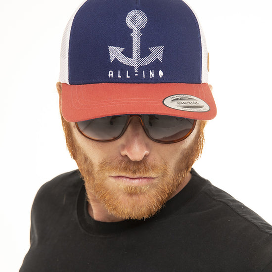 Cap - Navy Anchor One Size