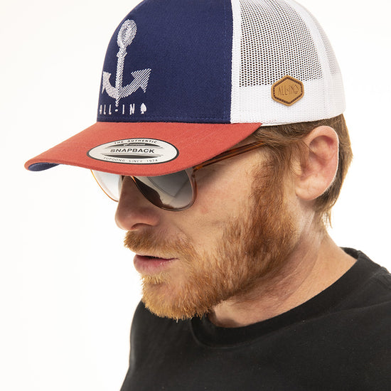Cap - Navy Anchor One Size