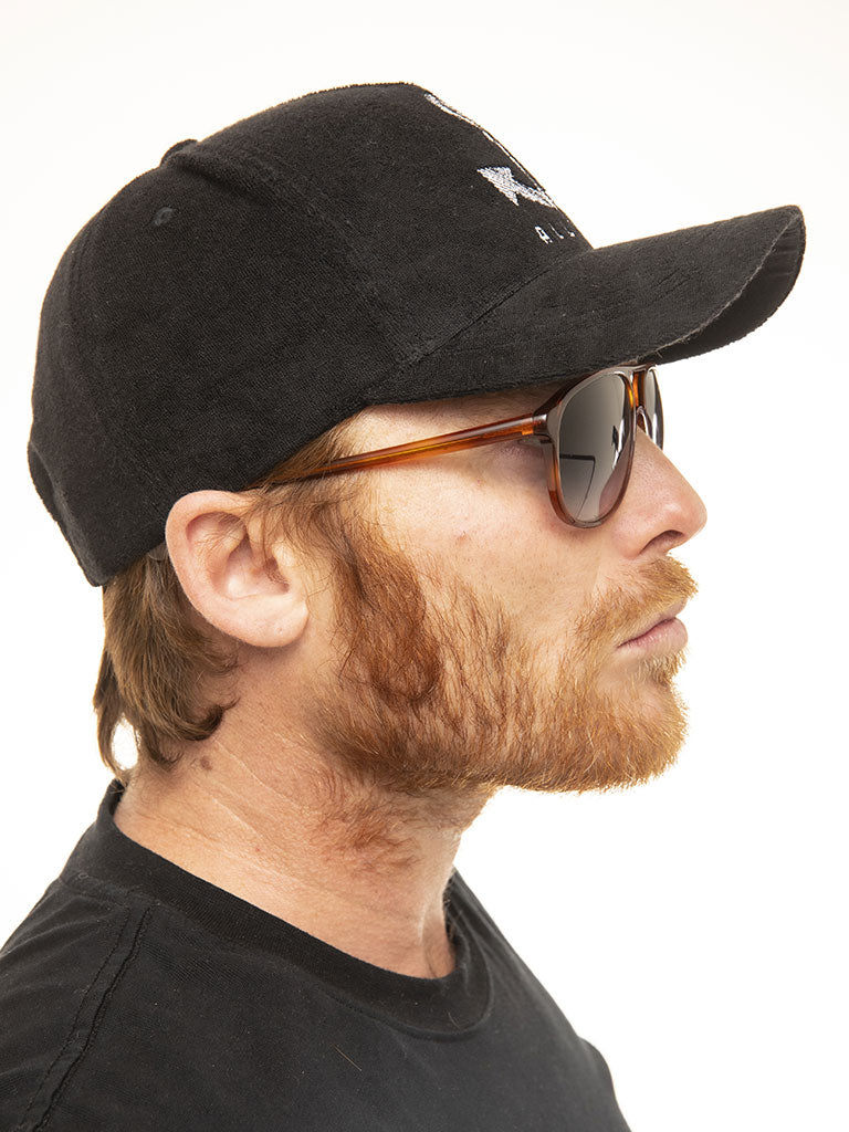 Organic Terry Velours (Flexfit) - Black Anchor One Size