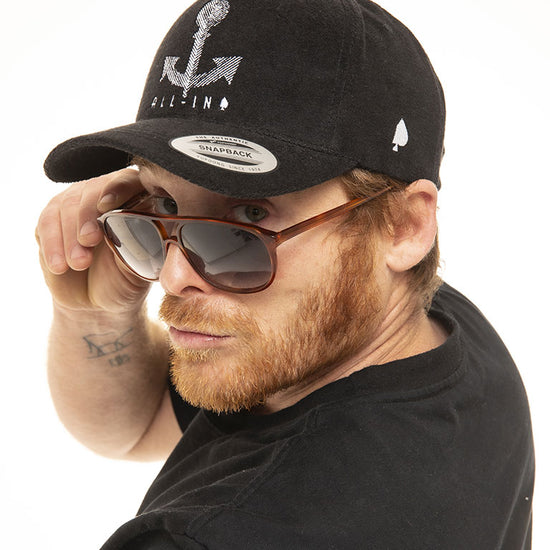 Organic Terry Velours (Flexfit) - Black Anchor One Size