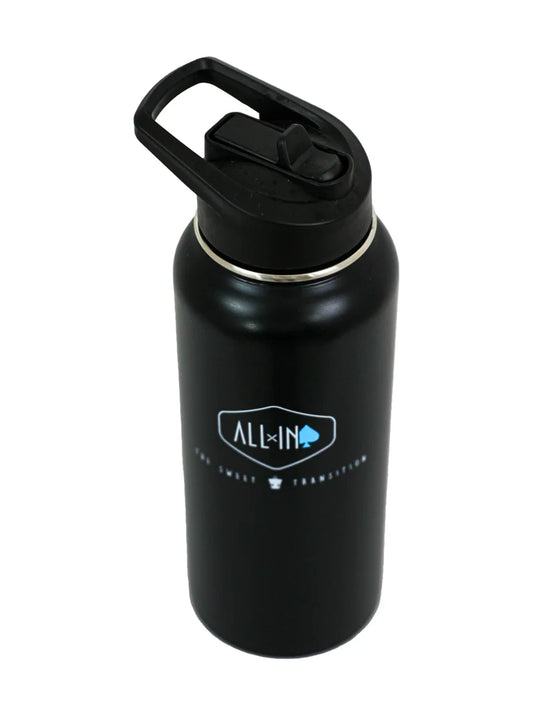Isotherme Trinkflasche aus Edelstahl 950mL - Schwarz