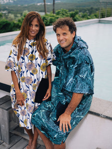 Poncho adulte coupe V - Surfing