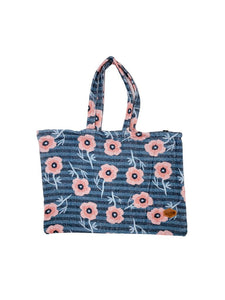 Bolsa de playa de algodón - Flor