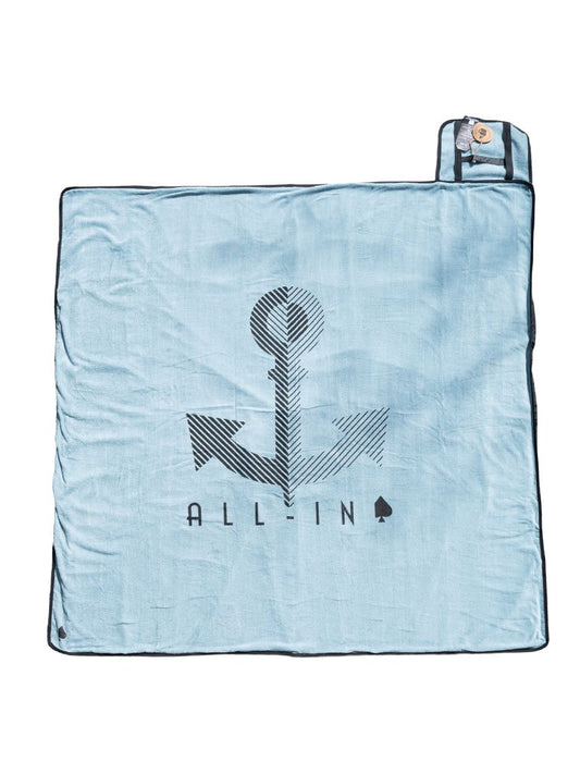 Strandmat - Blauwgroen Anker Eén maat