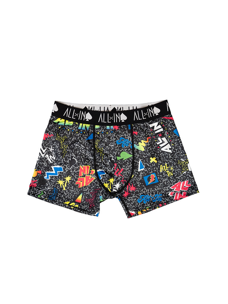 Boxer - Pop 80s Zwart L