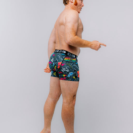 Boxer - Pop 80s Zwart L