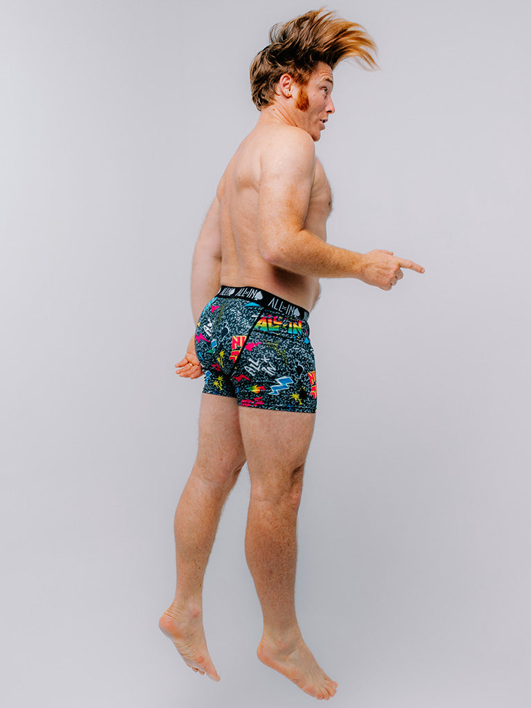 Boxer - Pop 80s Zwart L