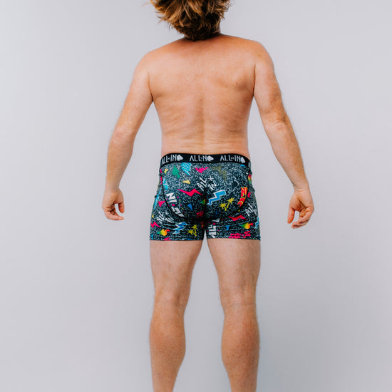 Boxer - Pop 80s Zwart L