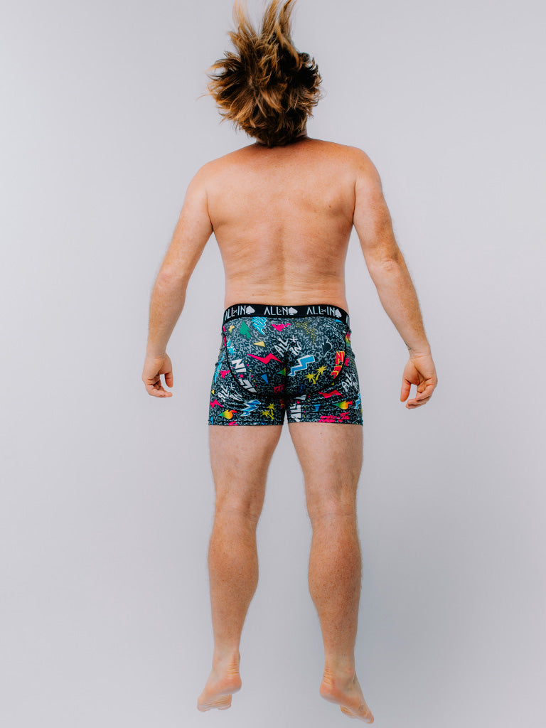 Boxer - Pop 80s Zwart L