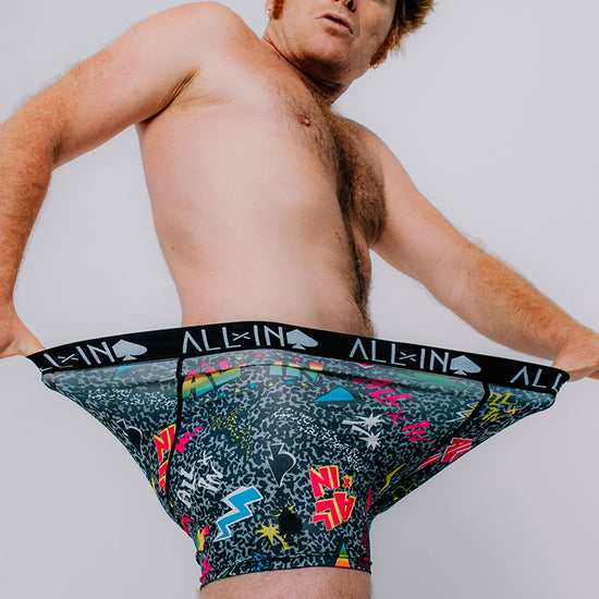 Boxer - Pop 80s Zwart L