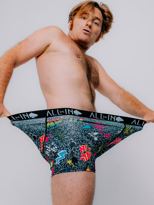 Boxer - Pop 80s Zwart L