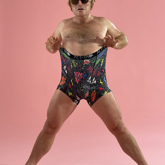 Boxer - Pop 80s Zwart L