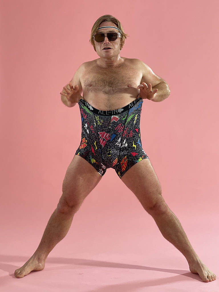 Boxer - Pop 80s Zwart L