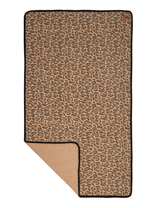 Serviette de plage éponge - LEOPARD BEIGE