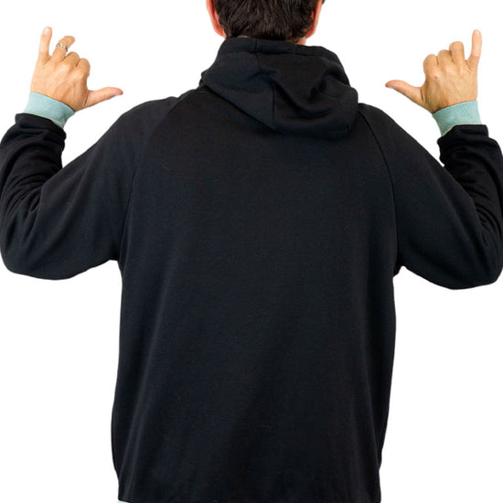 Sudadera con capucha French Terry - Negro L