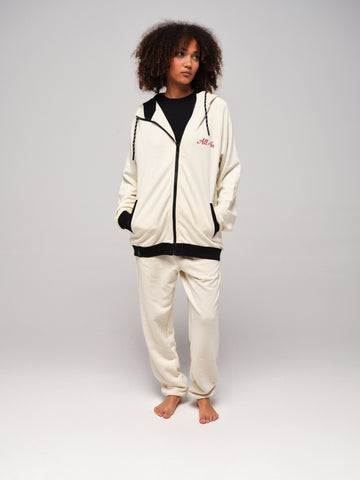Katoenen hoodie - Off-white