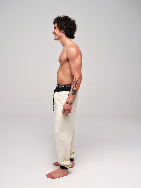 Katoenen joggingpak - Off-white