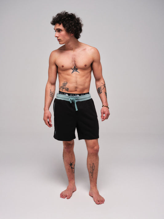 Short coton - Noir