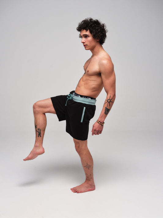 Short coton - Noir
