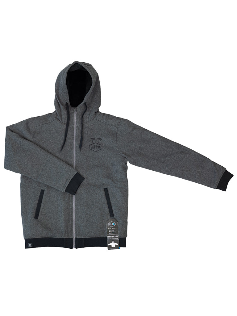 Hoodie Plush - Houtskool L