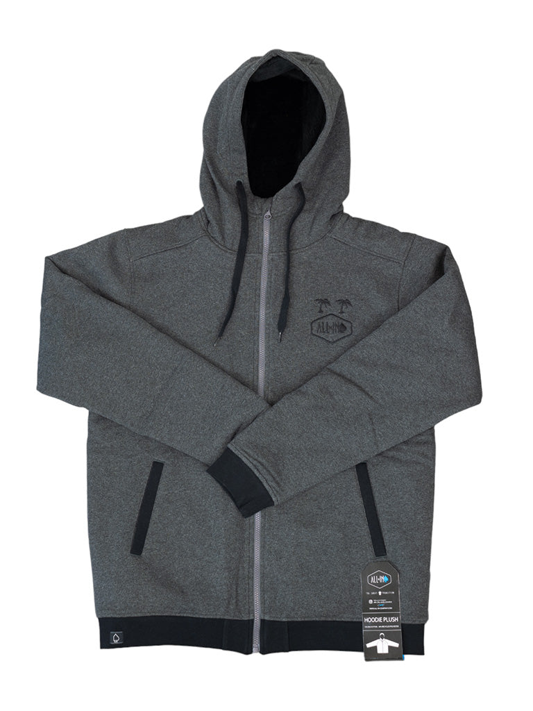 Hoodie Plush - Houtskool L