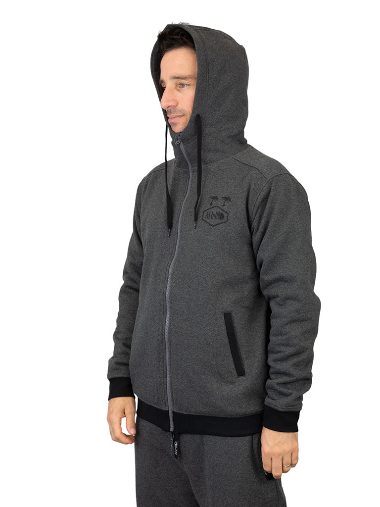 Hoodie Plush - Houtskool L