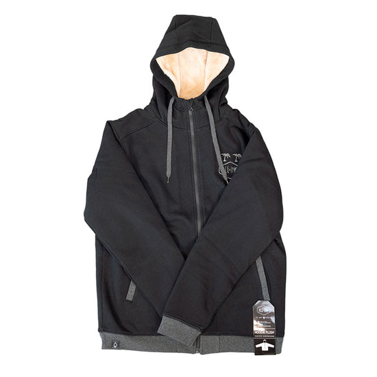 Hoodie Plush - Zwart L