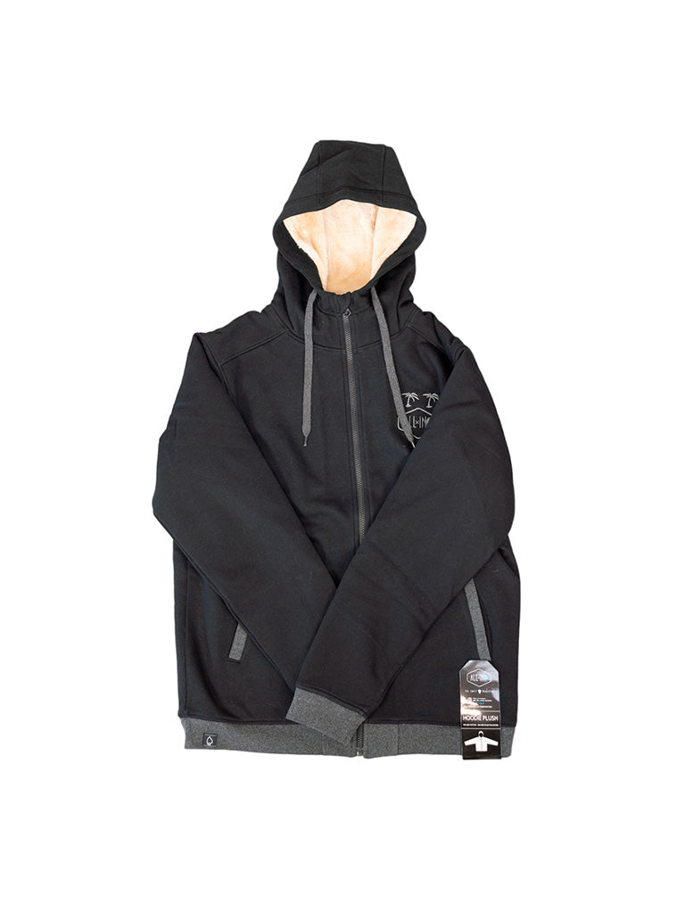 Hoodie Plush - Zwart L