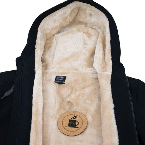 Hoodie Plush - Zwart L