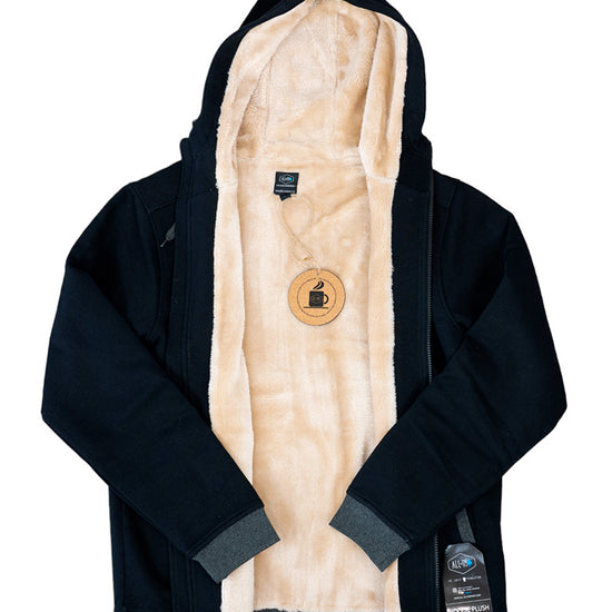 Hoodie Plush - Zwart L