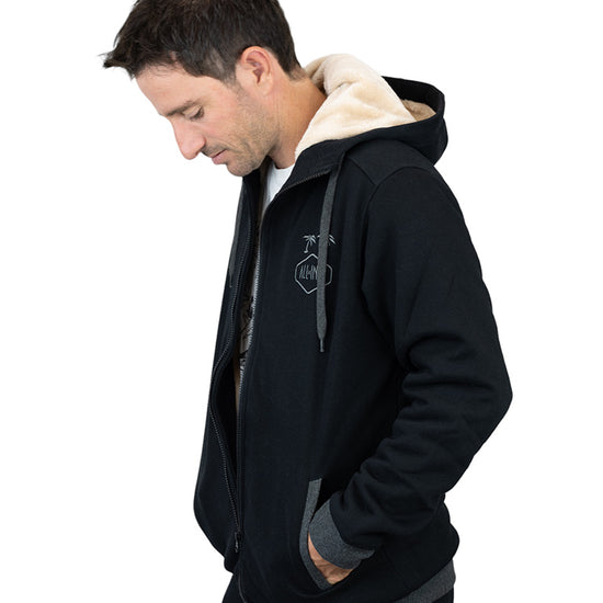 Hoodie Plush - Zwart L