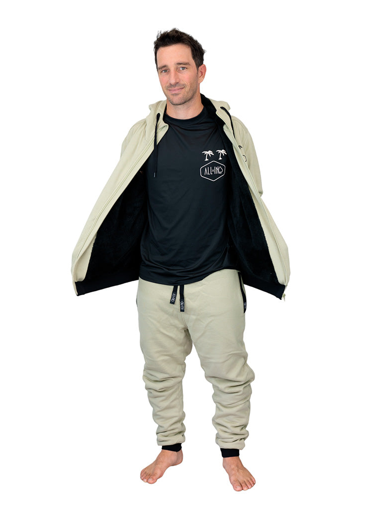 Hoodie Plush - Beige L