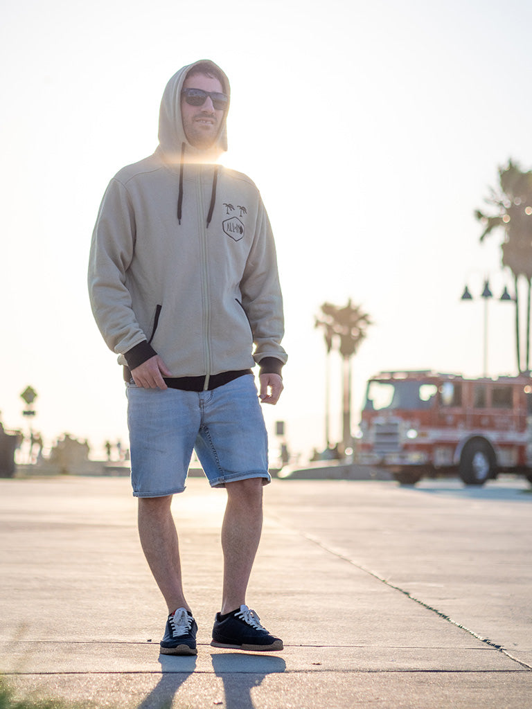Hoodie Plush - Beige L