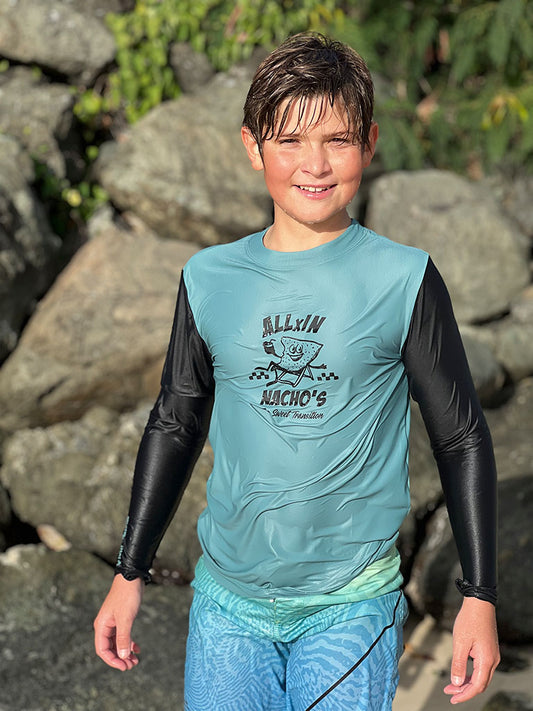 Junior Lycra met lange mouwen - Nachos Black