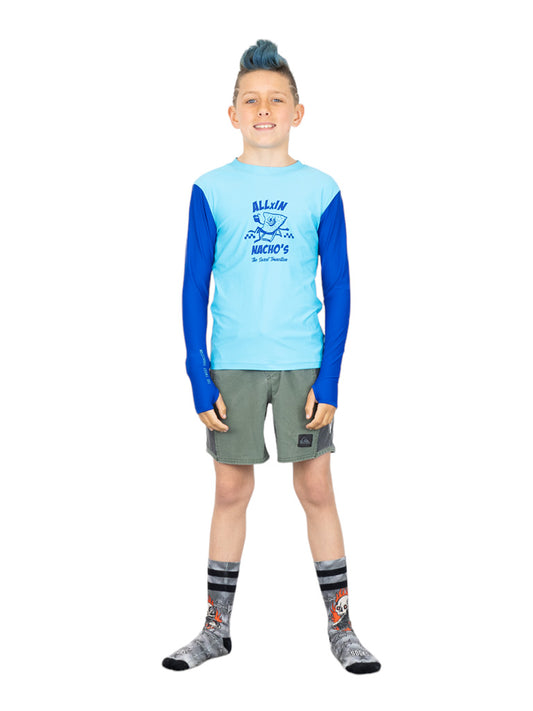 Junior lycra met lange mouwen - Nachos Navy